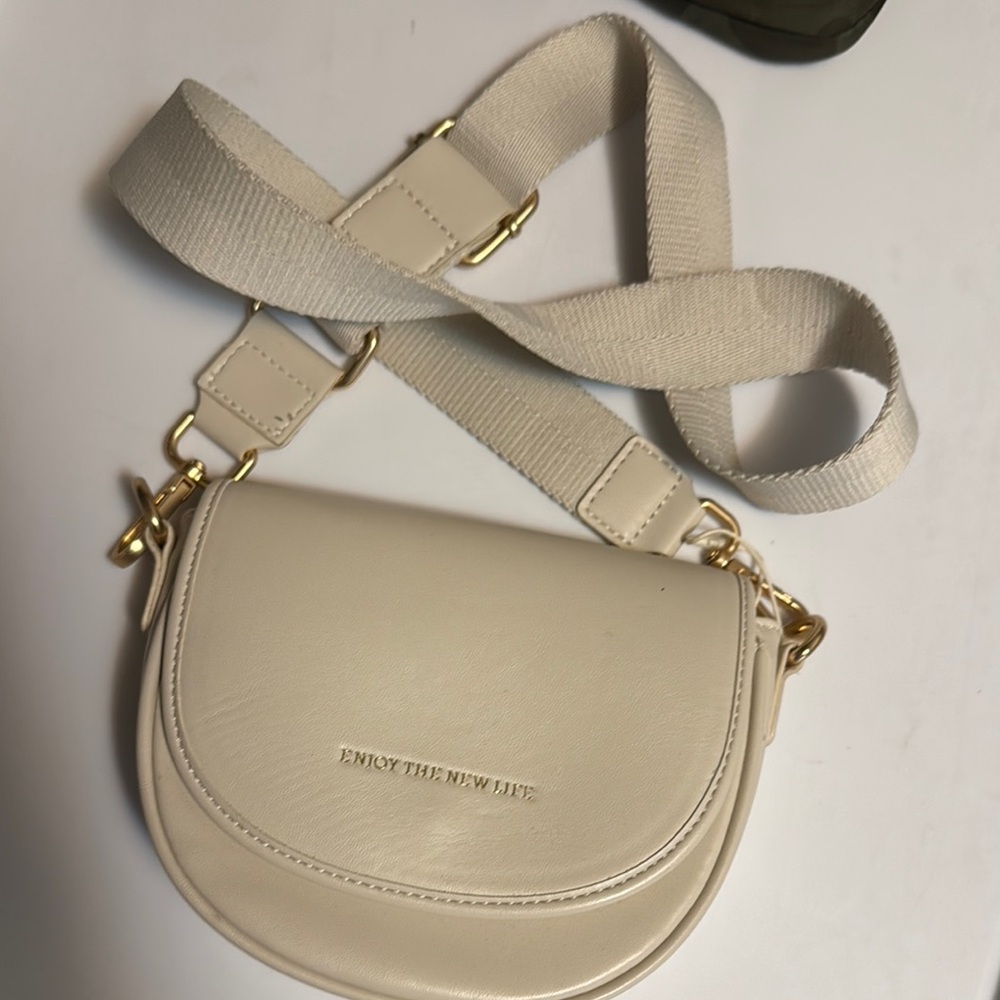 Cream Crossbody Bag